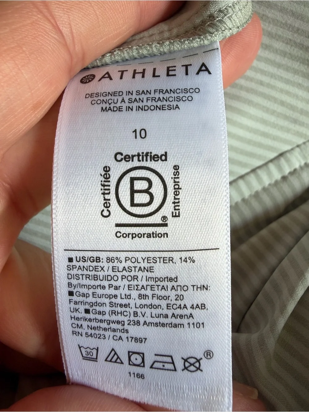 NWT Athleta Brooklyn Textured Ankle Pants Sage Green Travel Pull-On Size 10
